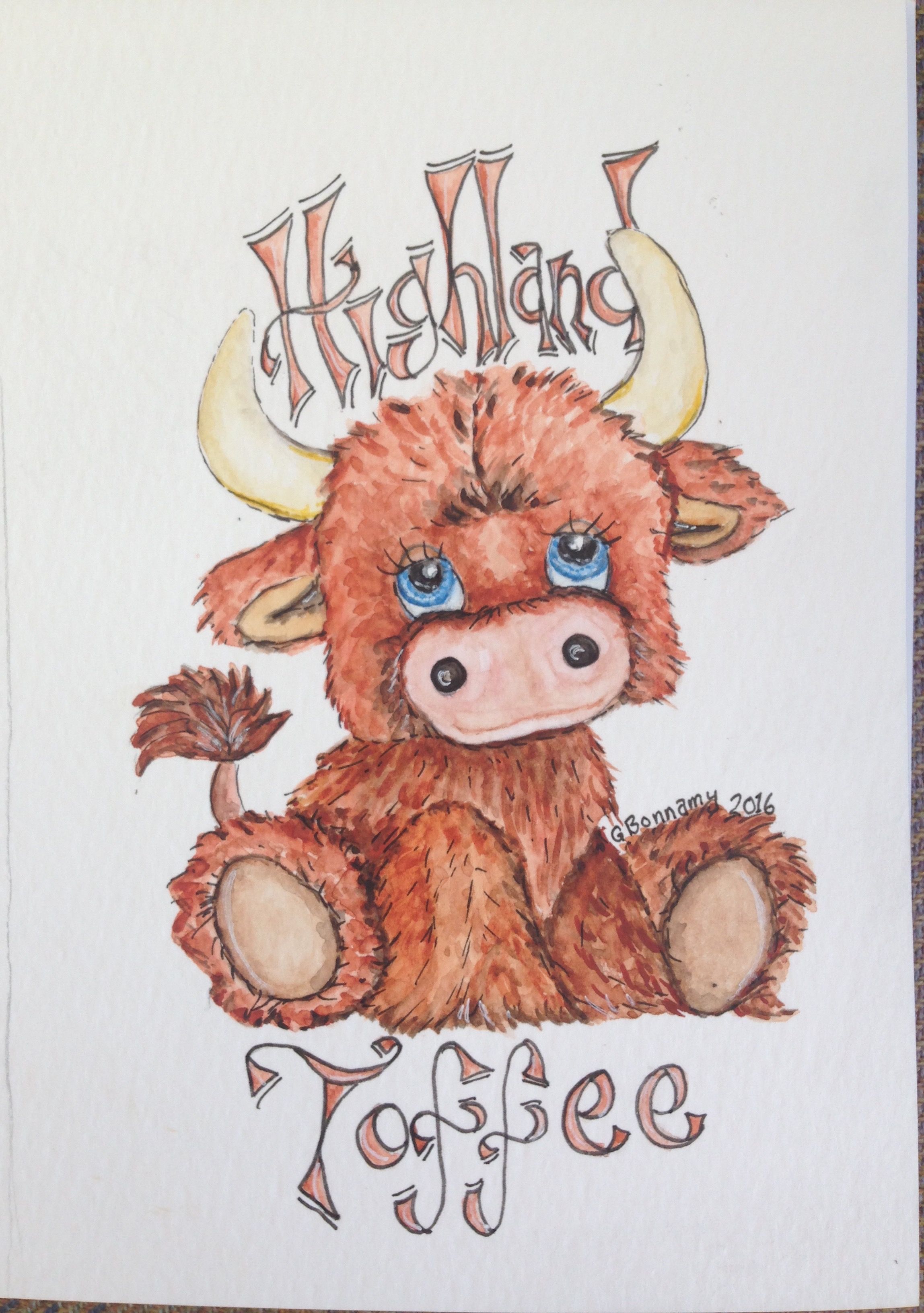 Featured image of post Cute Highland Cow Drawings