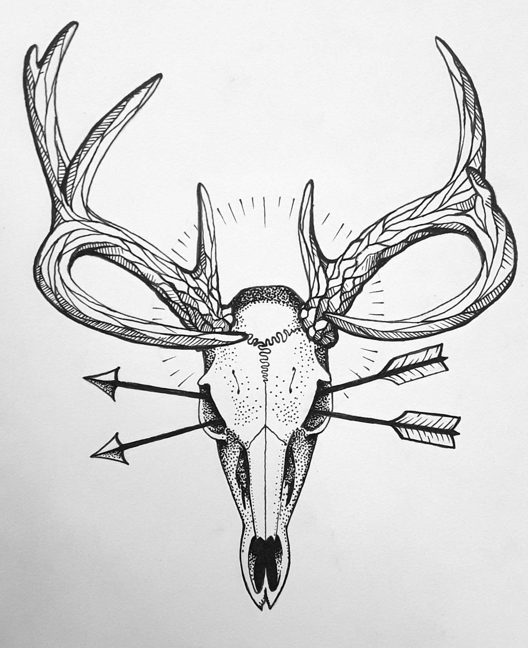 Featured image of post Deer Head Tattoo Designs