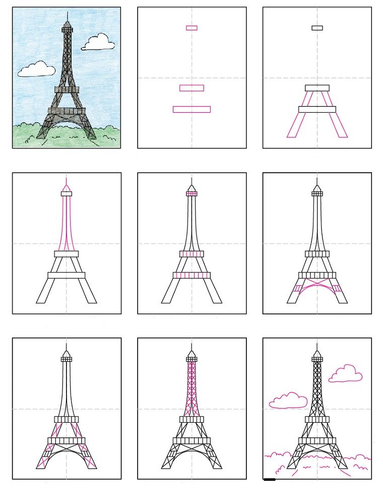 Featured image of post Disegno Torre Eiffel Per Bambini