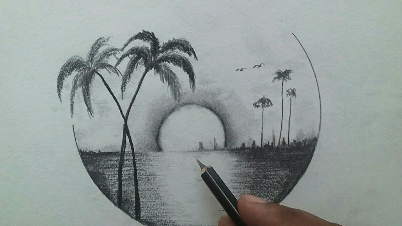 Featured image of post Scenery Drawing Beautiful And Easy Pencil Drawing