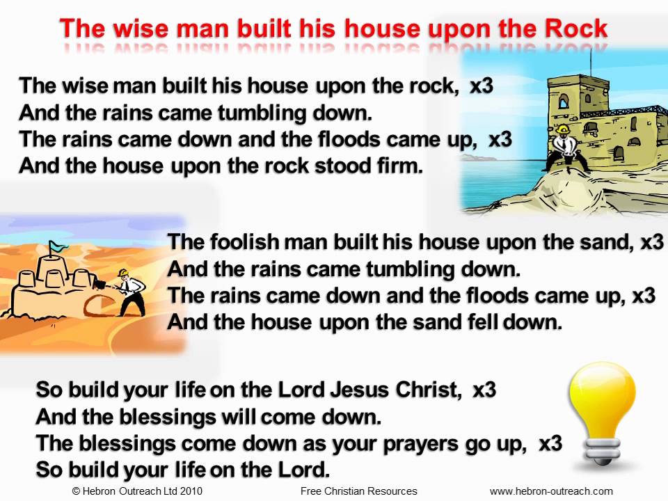 Featured image of post Wise Man Built His House On The Rock Song Lyrics